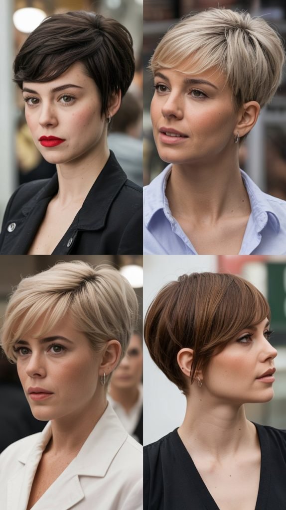 1. Classic Pixie With Side-Swept Bangs