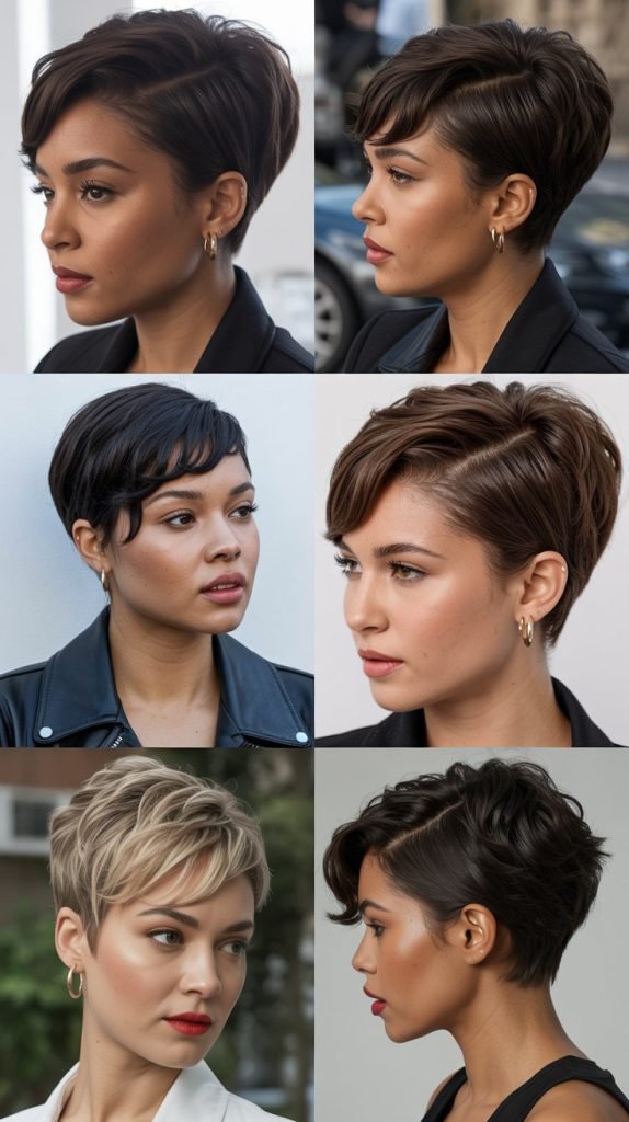 14. Pixie with Deep Side Part