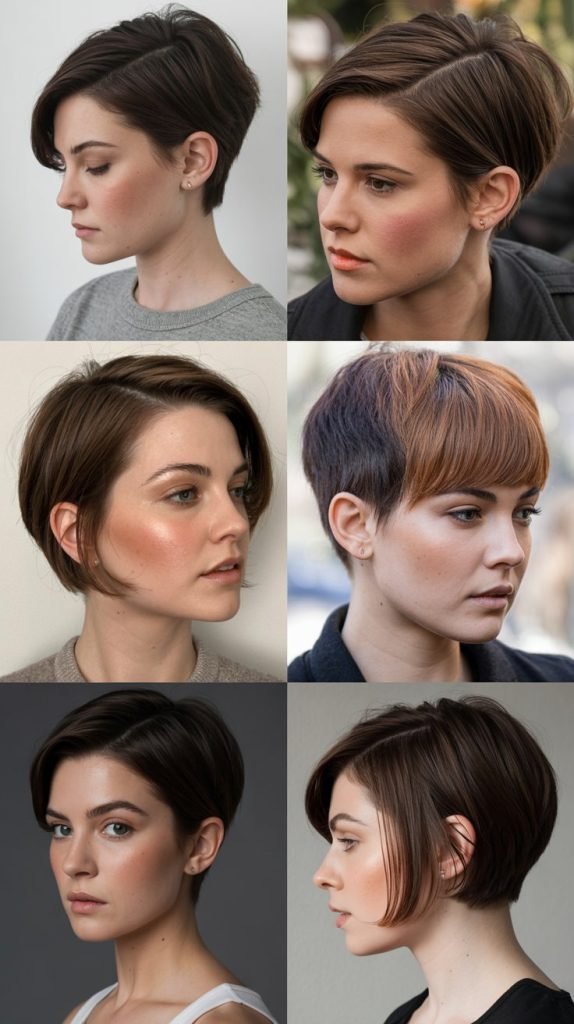 Pixie with Side Part