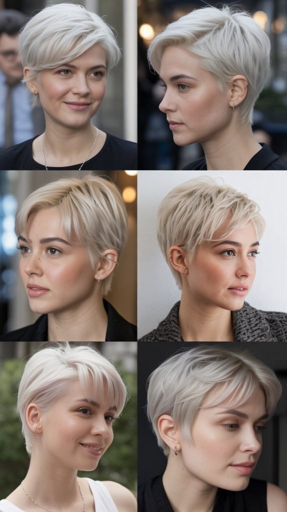 24. Platinum Blonde Pixie