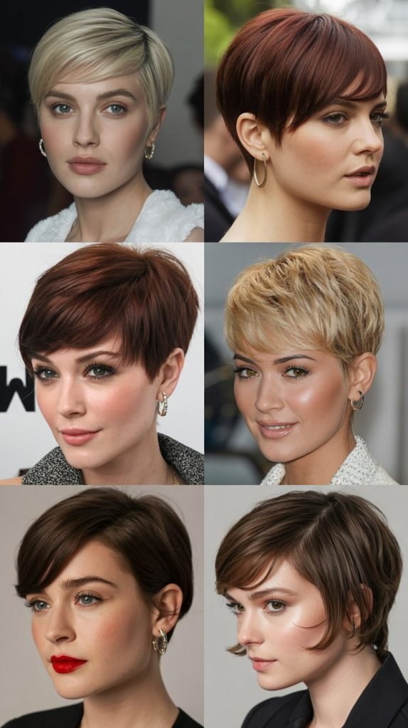20. Side-Parted Pixie With Deep Fringe
