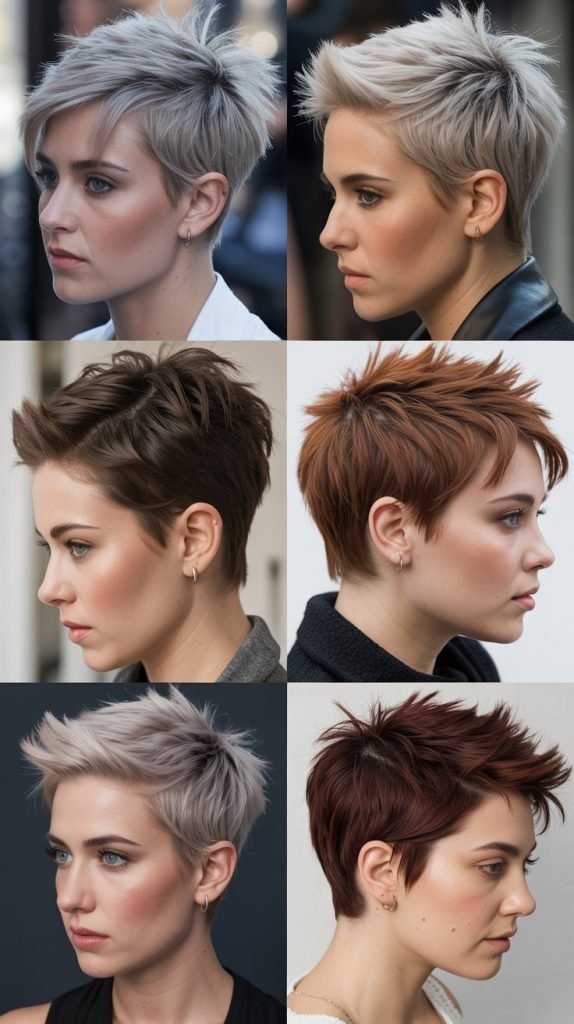 5. Spiky Pixie with Multi-Tonal Highlights