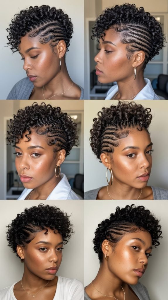 24. Pixie with Twist-Out Texture