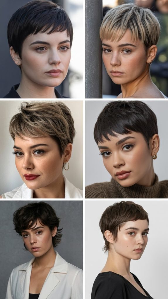 13. Choppy Pixie with Baby Bangs