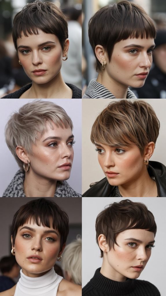 28. Modern Pixie With Textured Straight-Across Bangs