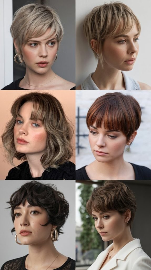 4. Pixie with Long Bangs