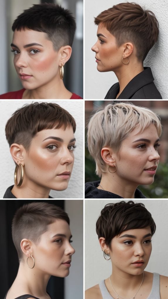 28. Pixie with Buzzed Sides