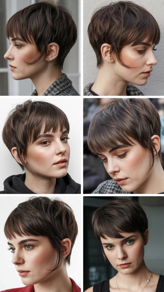 18. Pixie with Angled Fringe