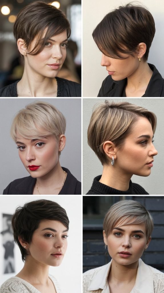 22. Pixie With Graduated Side Bangs