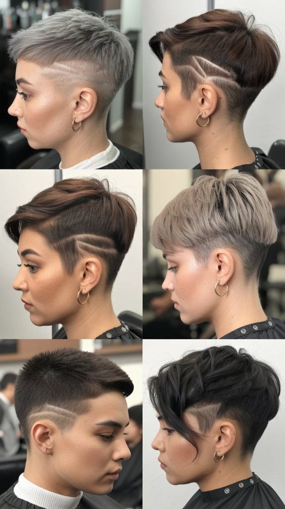 18. Pixie with Temple Fade