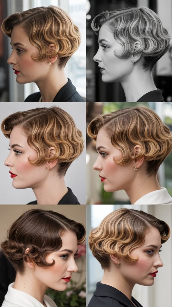Vintage-Inspired Finger Wave Pixie