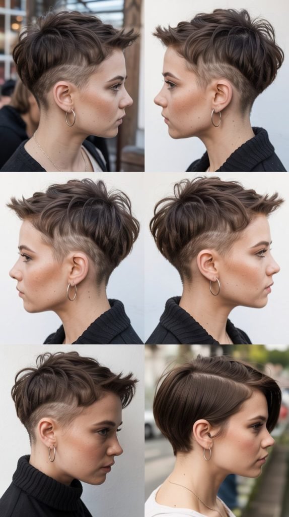 4. Undercut Pixie with Textured Top