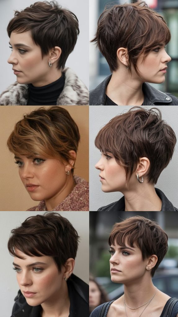 8. Choppy Layered Pixie