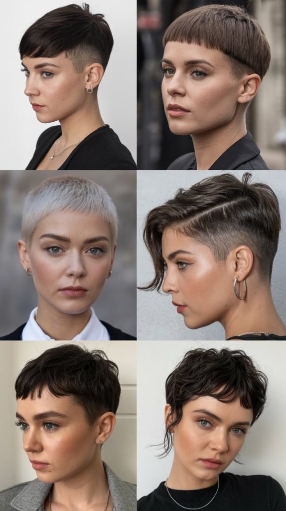 6. Undercut Pixie With Micro Bangs
