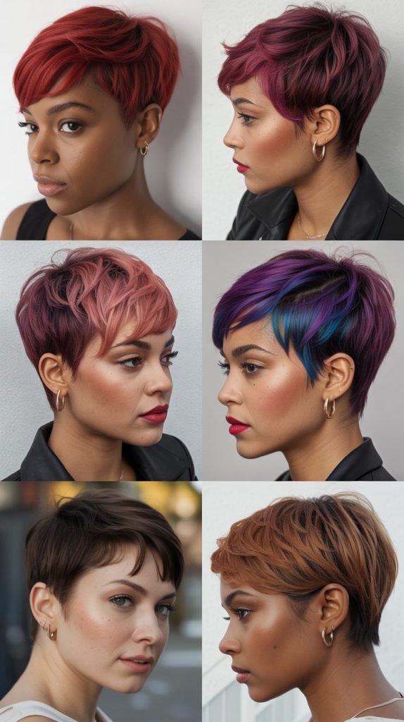 16. Pixie with Colored Tips