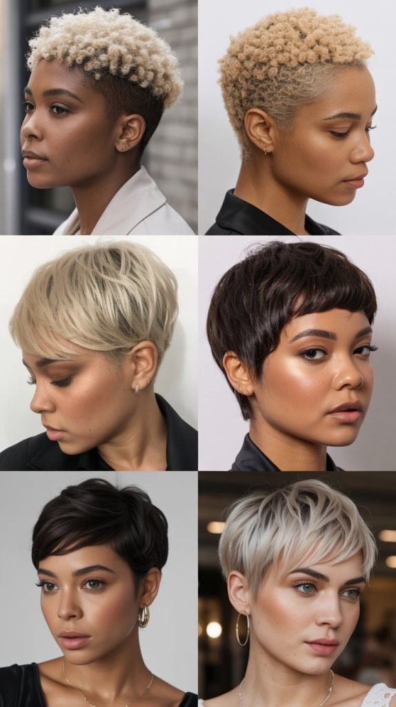 4. Pixie with Blonde Highlights