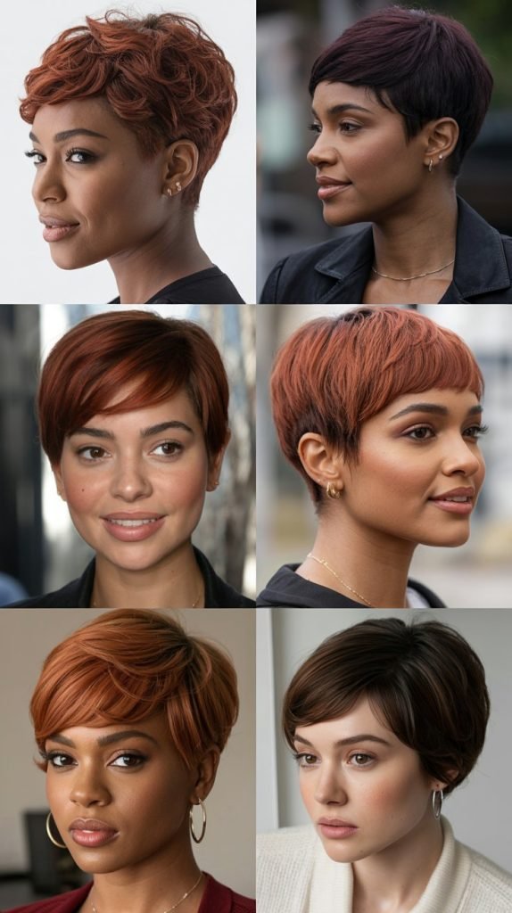 22. Pixie with Copper or Auburn Tones
