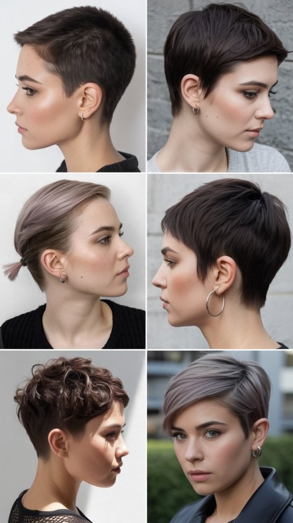 20. Pixie with Buzzed Sides