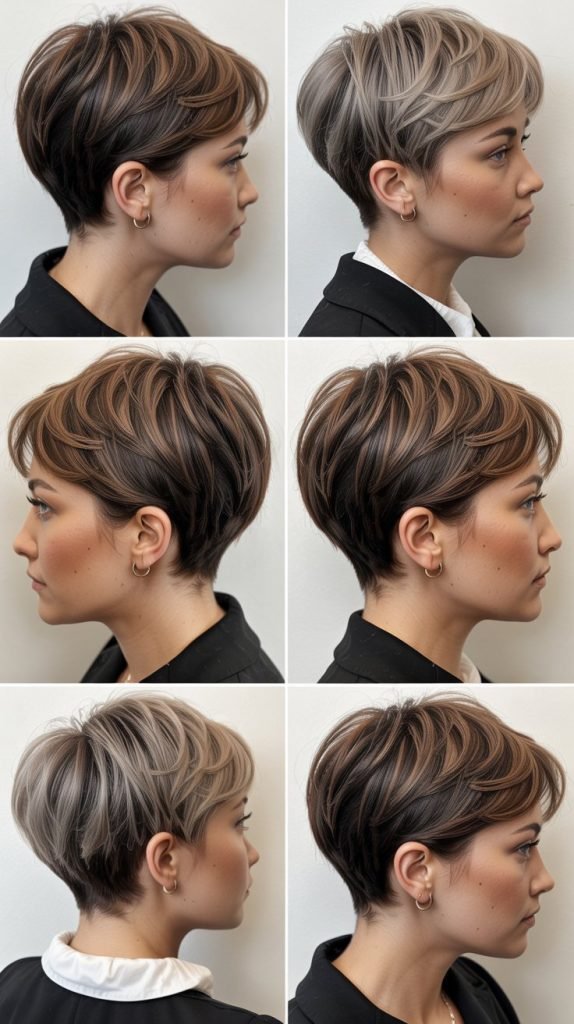 14. Pixie with Curved Neckline