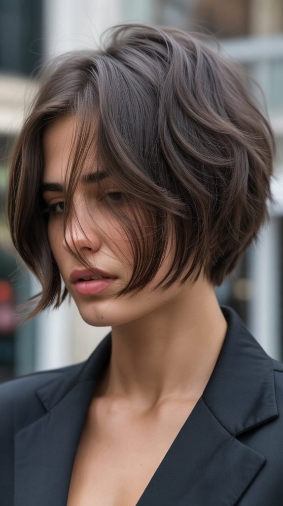 26. Choppy Bob with Piece-y Texture