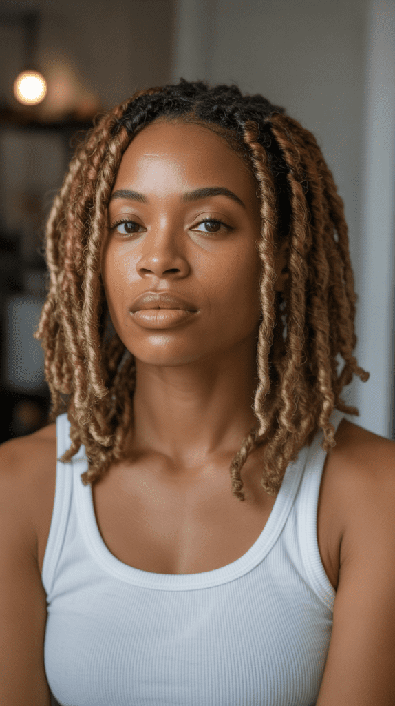 Blonde Highlights on Locs