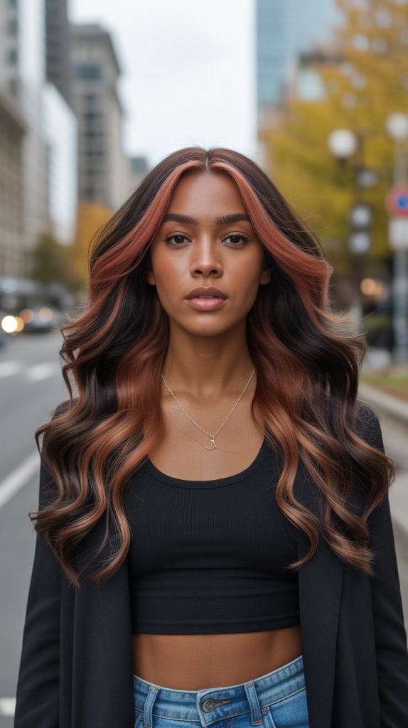 Ash Brown with Copper Highlights