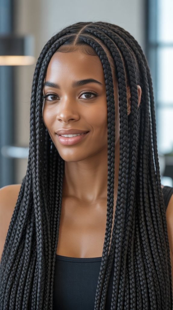 1. Classic Box Braids