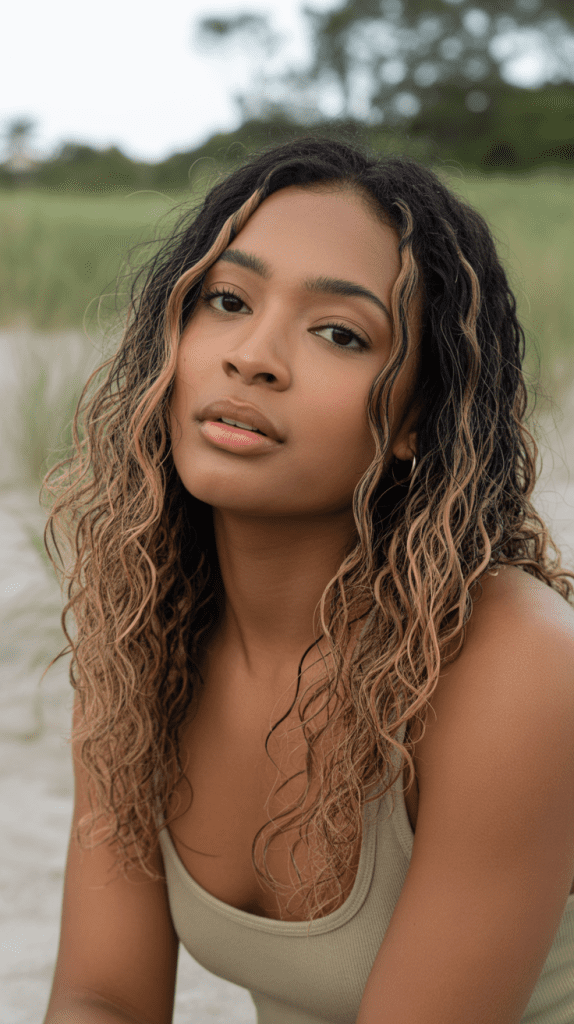 Sandy Blonde Highlights