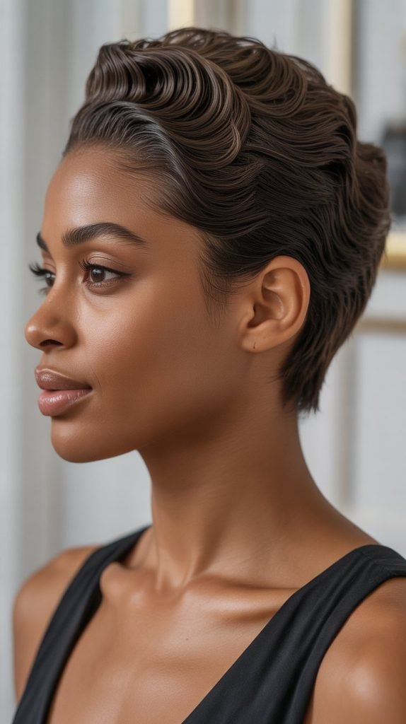 . Slicked-Back Style