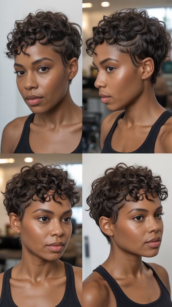 Curly Pixie Cut