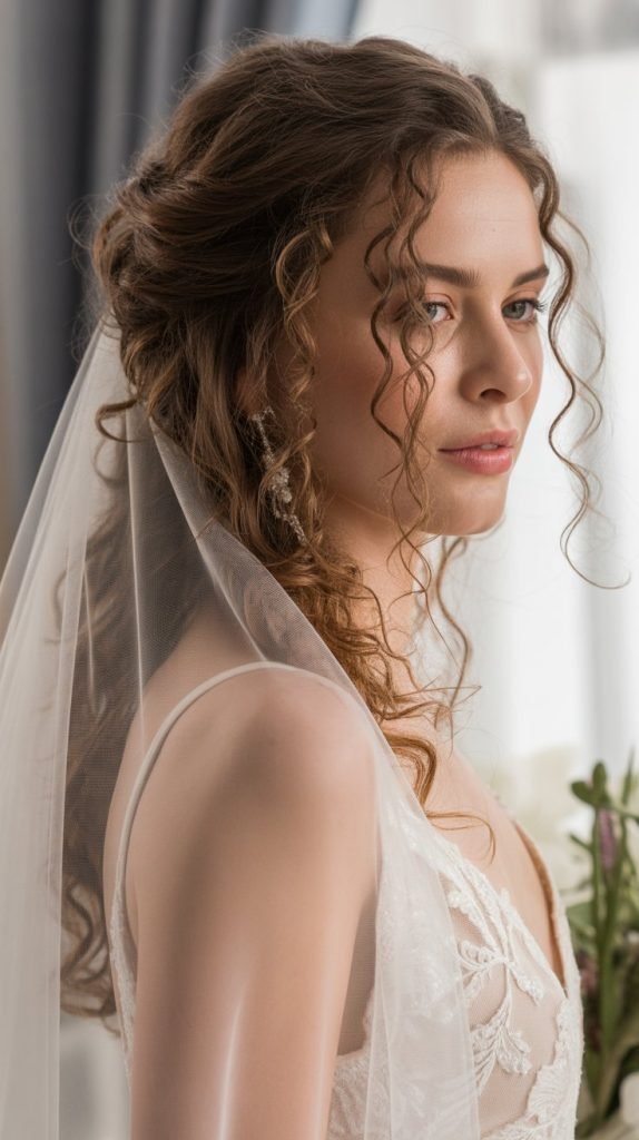 1. Romantic Loose Curly Updo