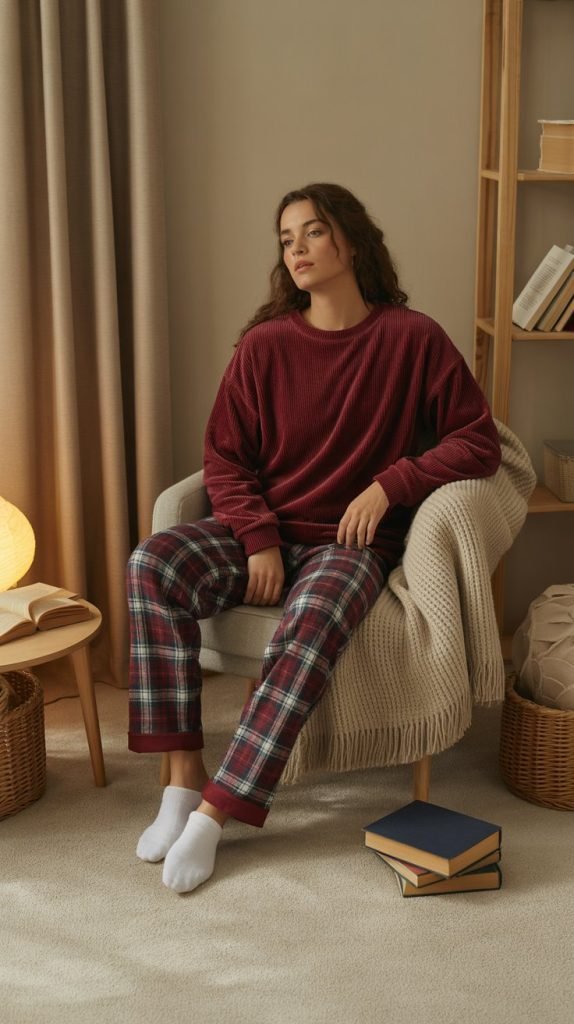 Chenille Sweater and Pajama Pants