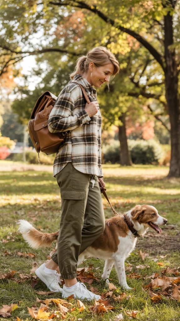 Relaxed Flannel with Utility Joggers