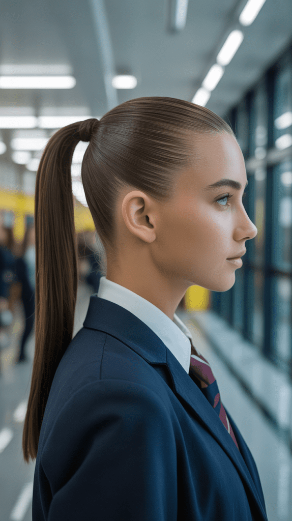 The Slicked Back Ponytail