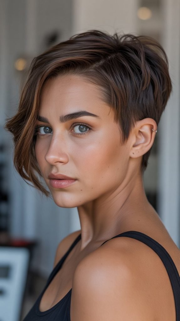 Asymmetrical Pixie with Long Side Sections