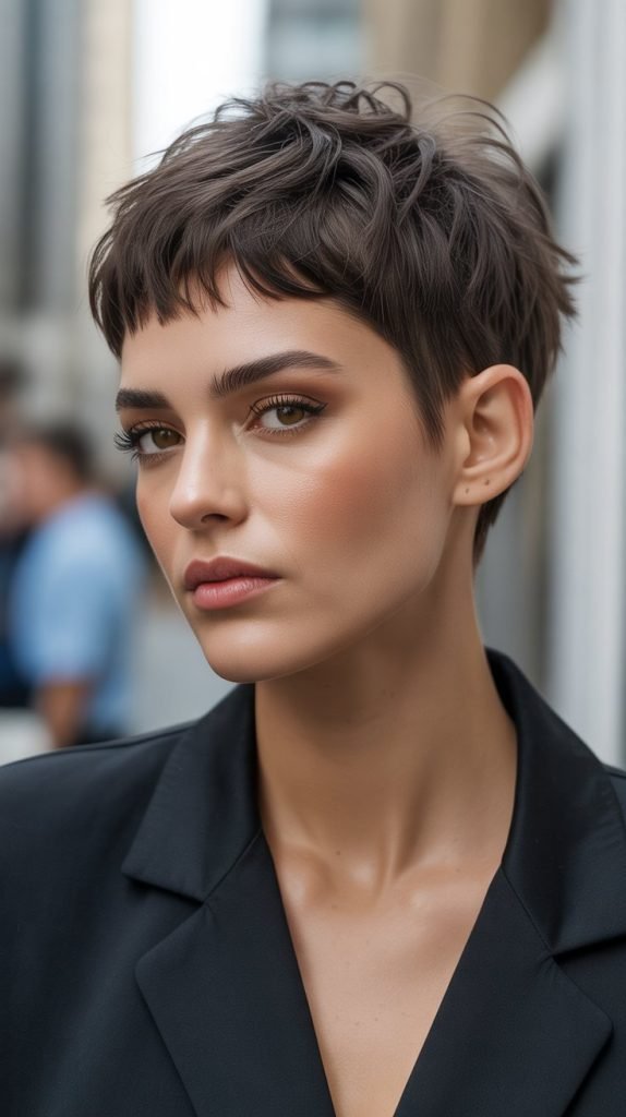 Choppy Layers with Micro Bangs