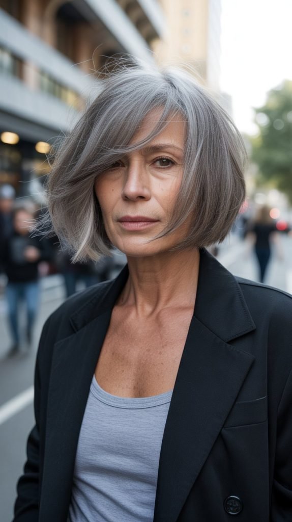 9. Choppy Textured Long Bob