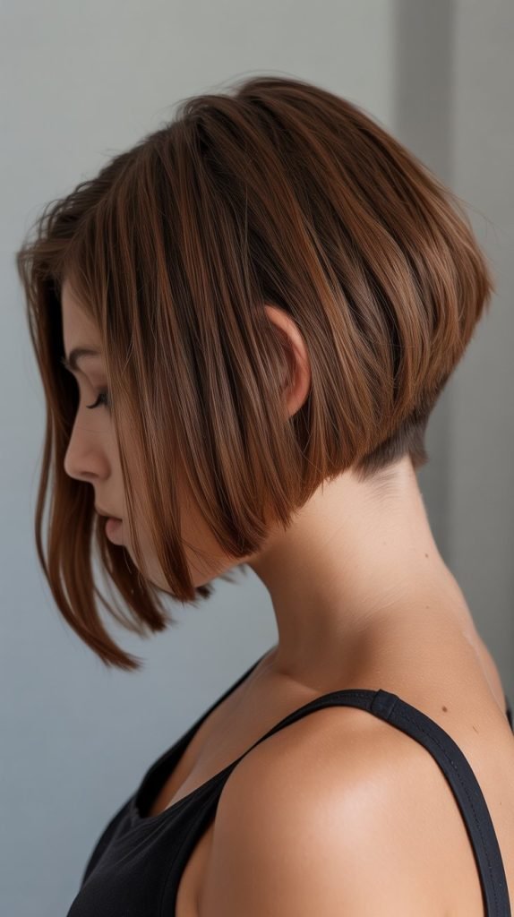 Stacked Bob with Graduated A-Line