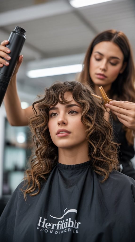 Curly Hairstyles with Strategic Volume Placement