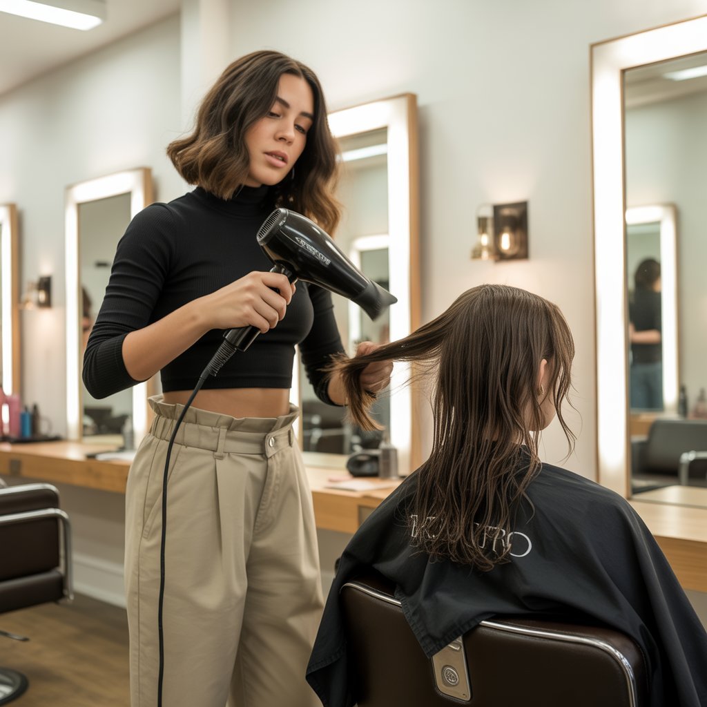 10. Paperbag Waist Trousers with Crop Top