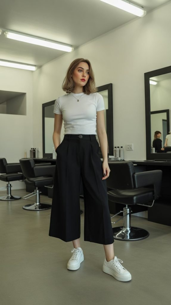 15. Culottes with Fitted Top