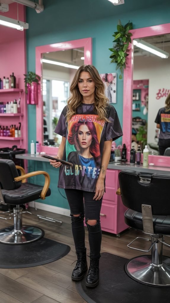 Graphic Tee and Black Jeans Combination