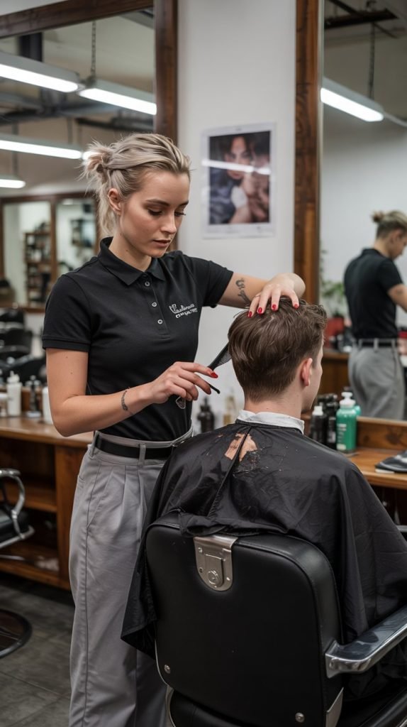  Fitted Polo Shirt with Chino Pants
