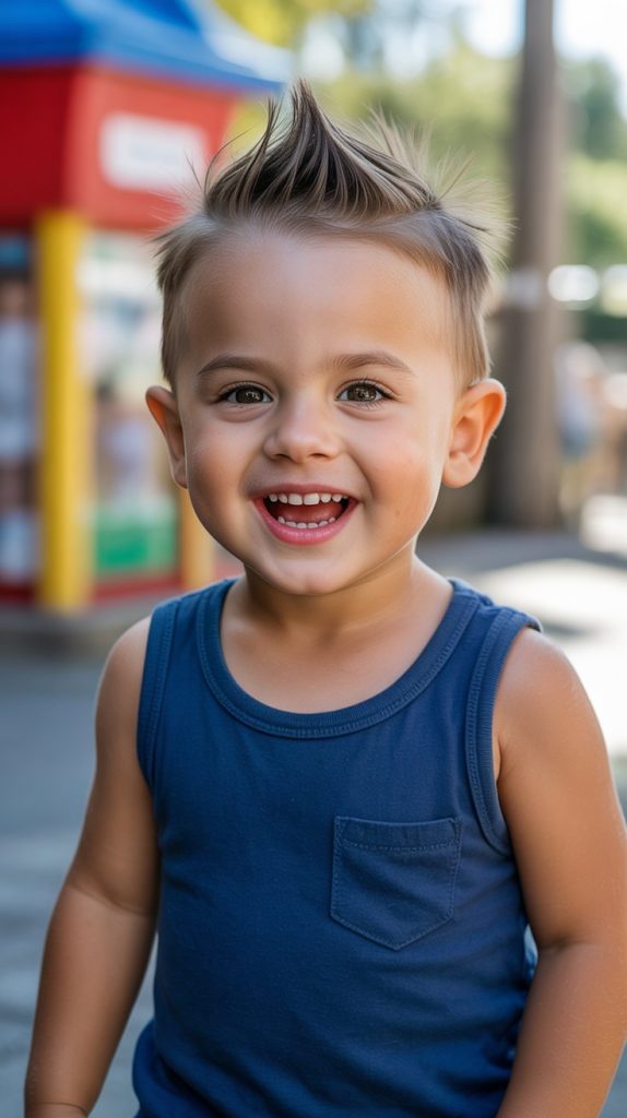 Spiky Top with Tapered Sides