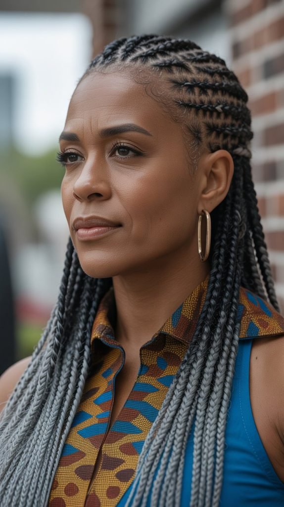 13. Cornrows with Extensions