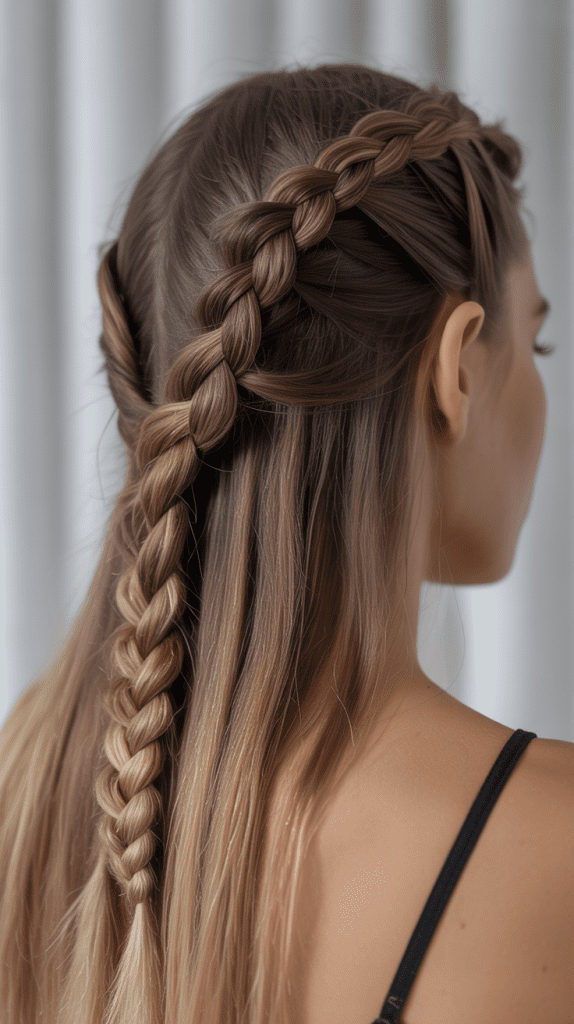  Half Up Infinity Braid