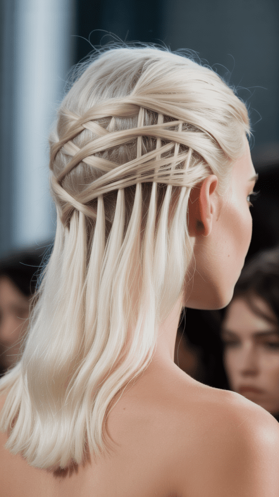 Criss-Cross Half Updo