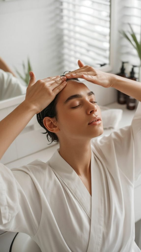 Scalp Massage and Hair Care