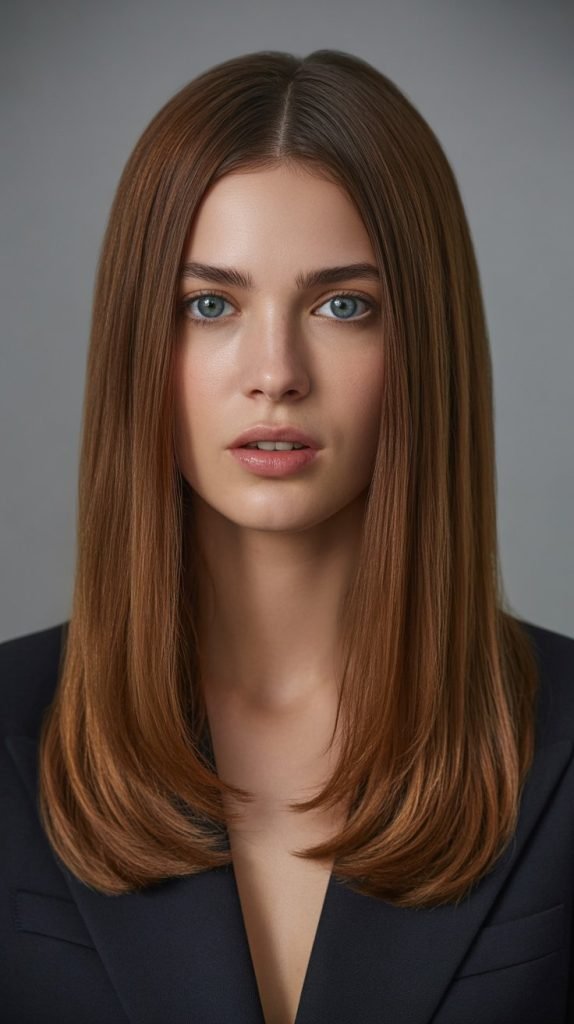 4. Styling Sleek and Straight Sophistication