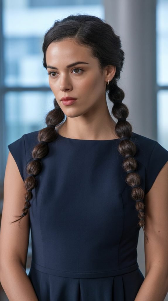 21. The Low Twisted Ponytail